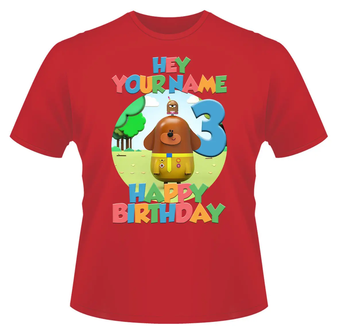 Футболка для мальчиков и девочек с надписью Hey Duggee Happy Birthday идеальный