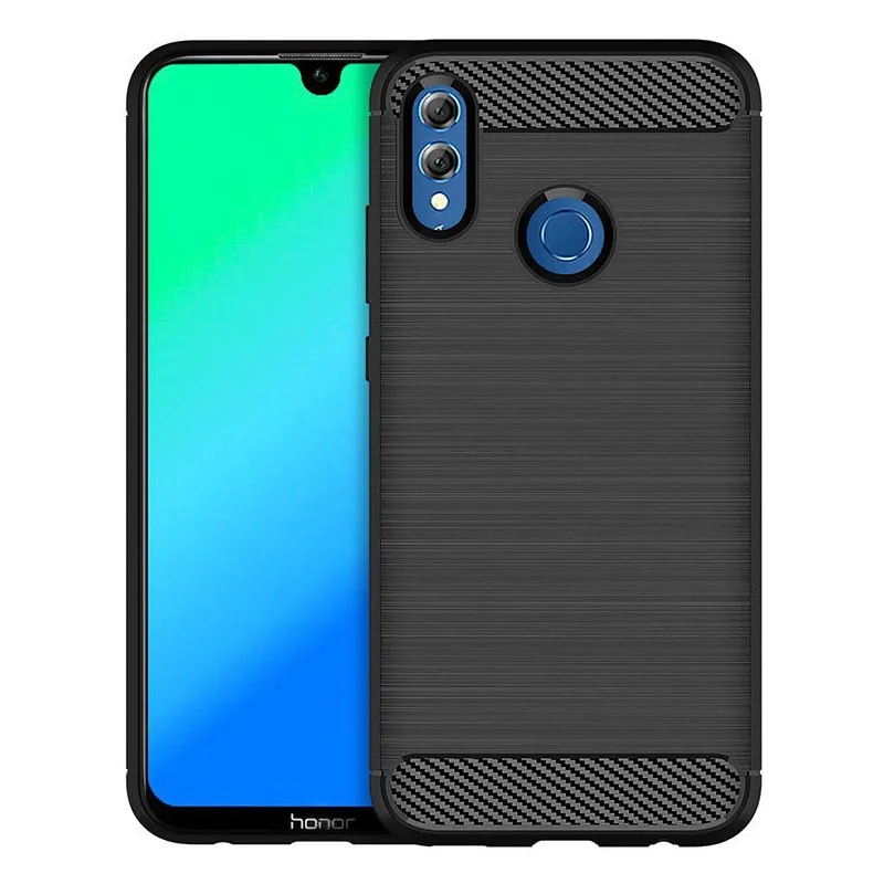 

For Honor 10 Lite Case Brushed Carbon Fiber TPU Phone Bag For Honor 10 Case Silicone Armor Cover For Huawei Honor 10 10Lite Case
