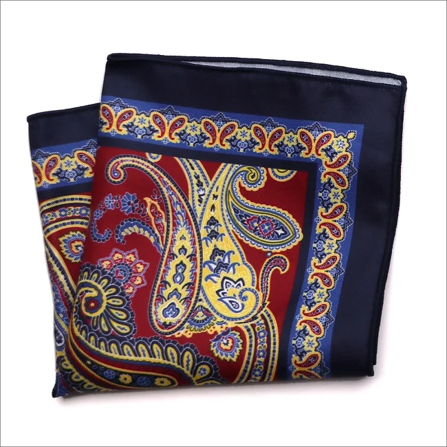 MPK-034pocket square Портной Смит дизайнер Карманный квадратный модный платок Пейсли Цветочный плед Stye Hanky 9 цветов на выбор - Цвет: MPK-034pocket square