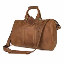 Ручная работа Crazy Horse кожаная уникальная сумка для путешествий дорожные сумки 7077B