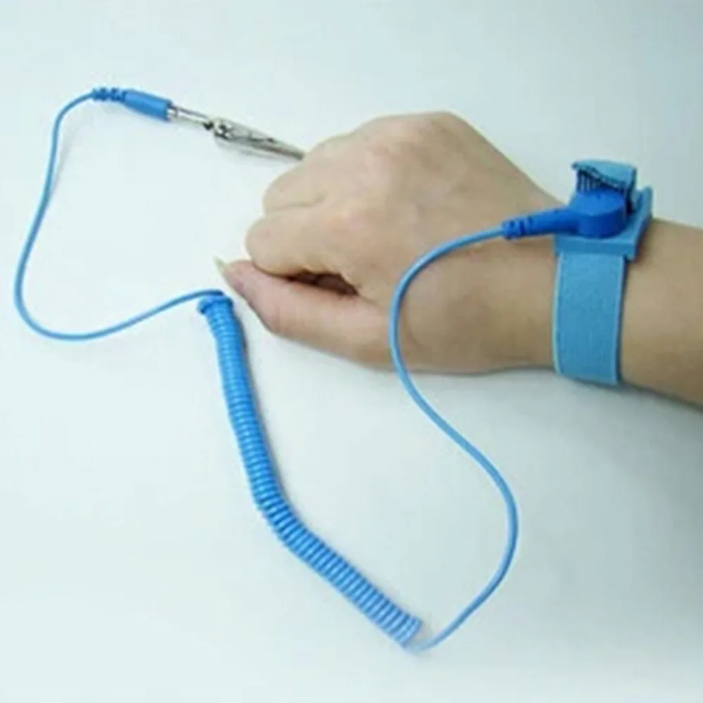 Anti Static Esd Adjule Wrist Strap Discharge Band Ground Esd Wrist Strap Alligator Clip Anti Static Discharge Band Grounding Prevent Shock Whole 2017