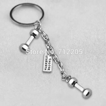 

Beauty sport 21 mm small dumbbell with I Choose Strength Gym Key chain(K100534)