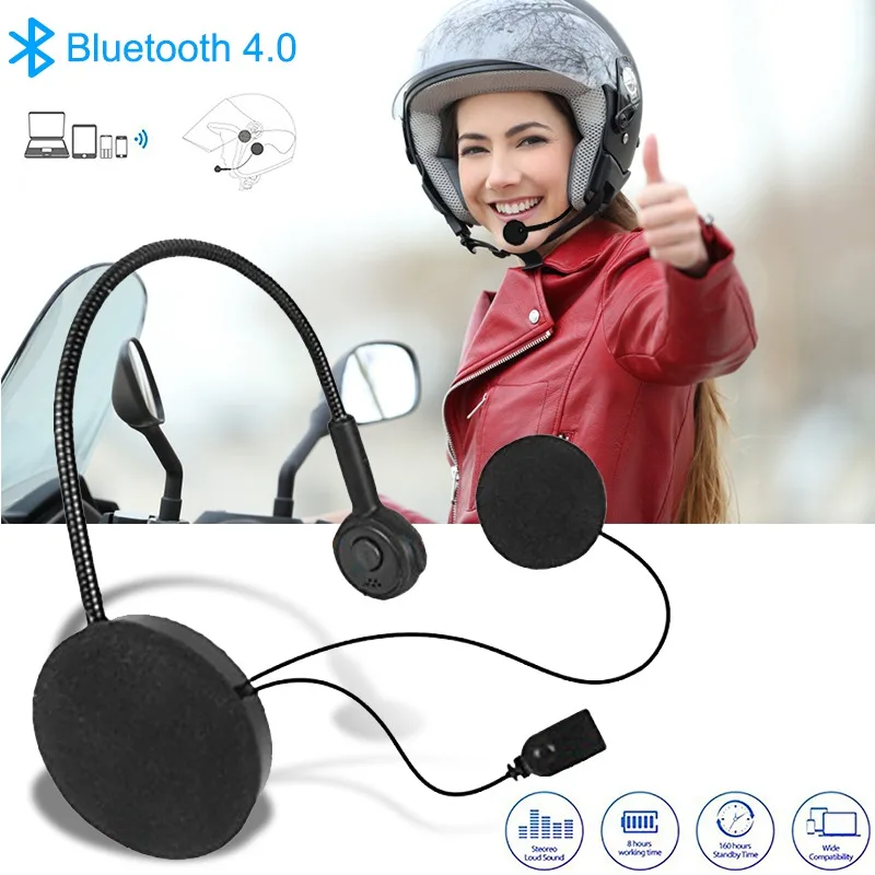 

VicTsing Motorcycle Bicycle Helmet Wireless Stereo Bluetooth 4.0 Headsets Hands free Speakers Music Call Control Intercom Moto