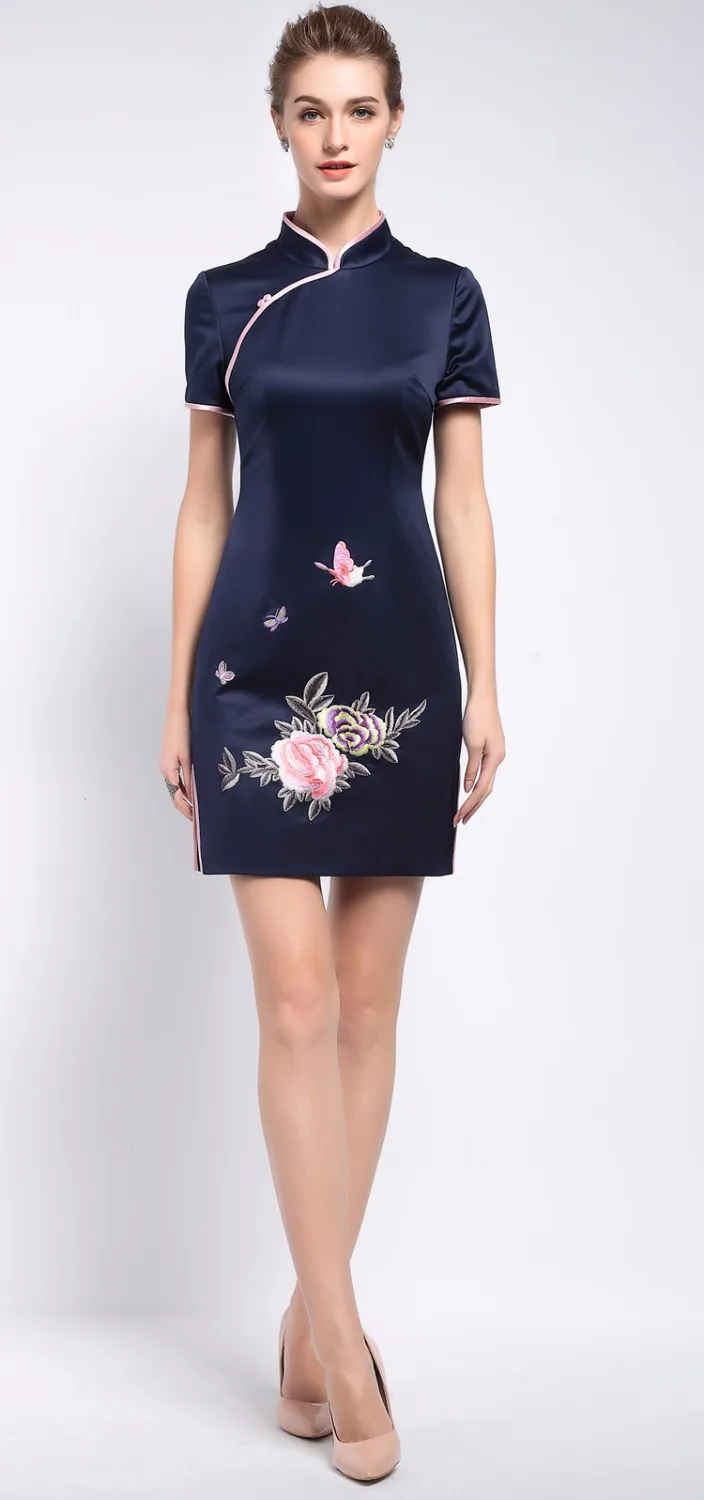 Classic long sheath dress for women tight