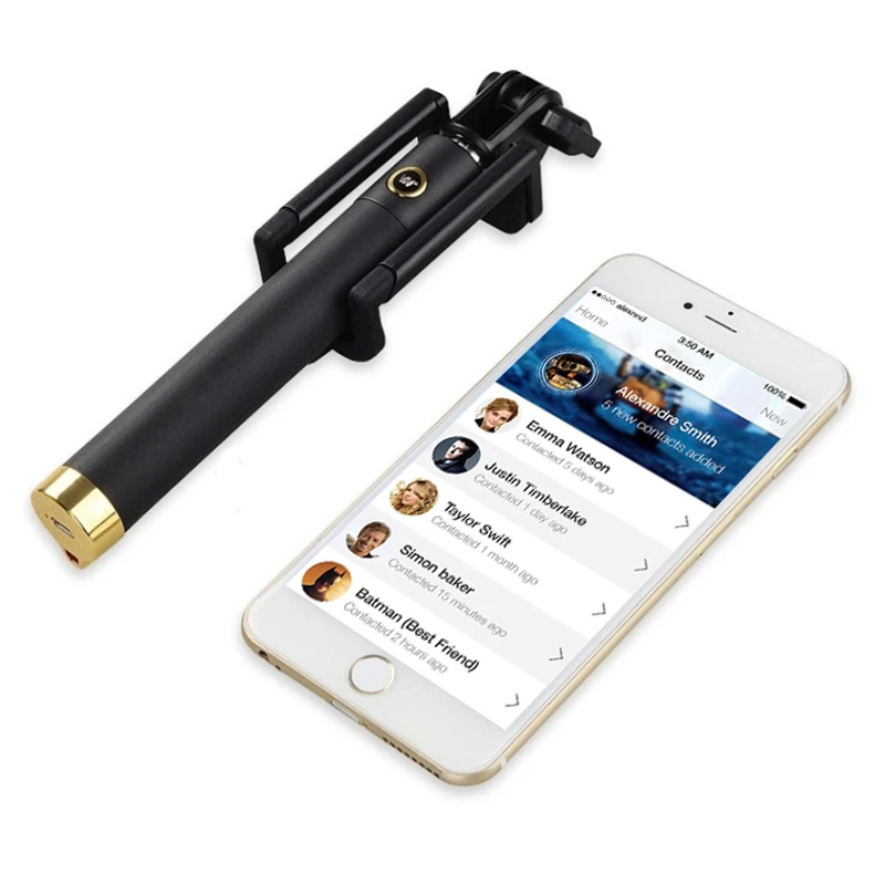 Раздвижная селфи палка монопод для Iphone Samsung Android IOS ручной держатель камеры мини
