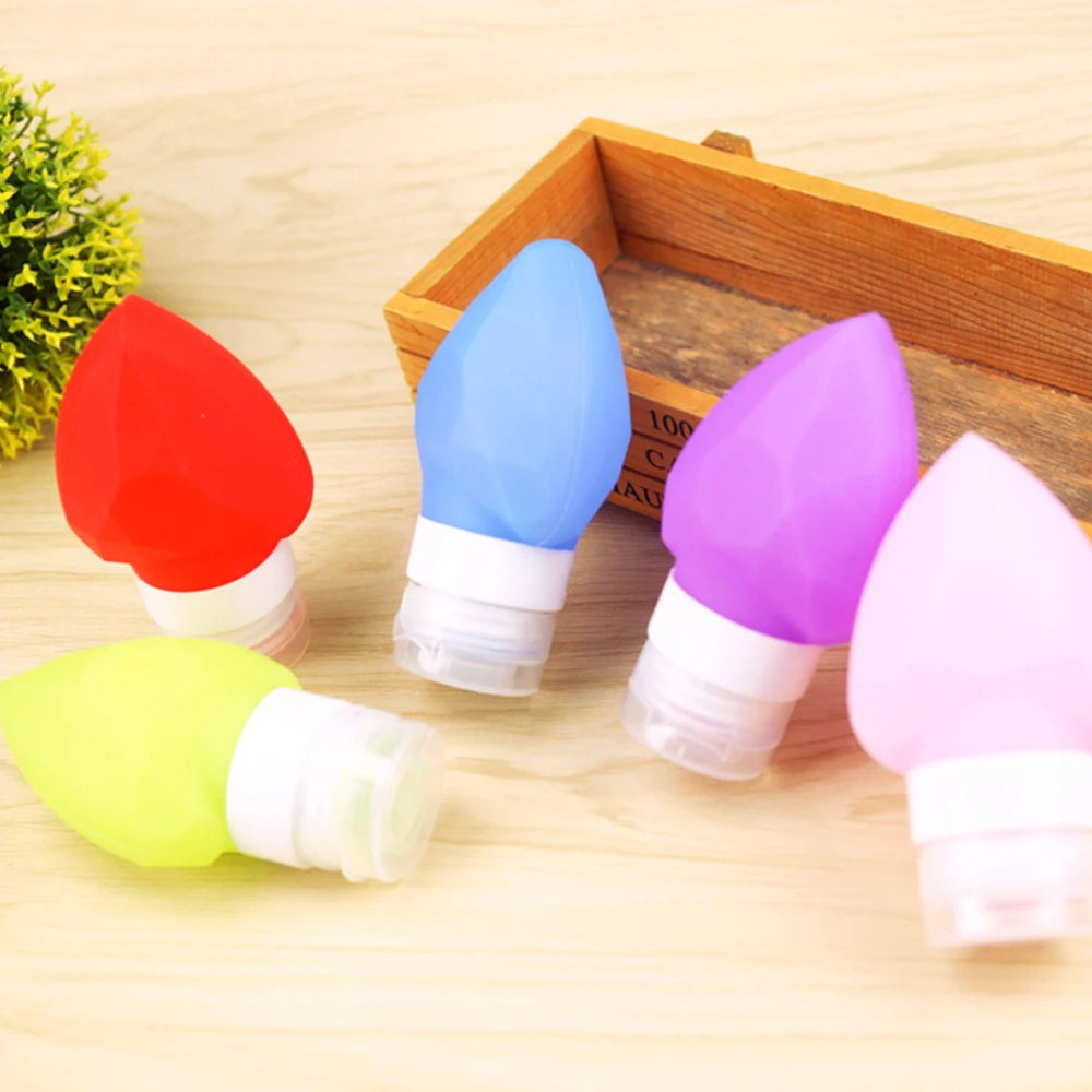 

Portable Travel Silicone Skin Care Lotion Gel Squeeze Bottle Cosmetic Containers Cosmetic Jar Storage Bottle