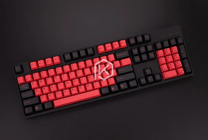 Taihao pbt, двойные брелки для самостоятельной сборки, игровая механическая клавиатура, цвет: черный, оранжевый, голубой, Радужный светильник, серый - Цвет: Keycaps Diablo x1