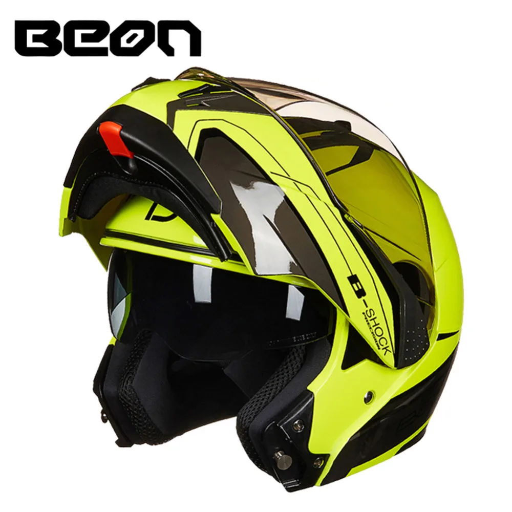 

Beon Motor helmet Vintage full face motorcycle helmet flip up moto casque casco motocicleta capacete with Dual Lens racing kask