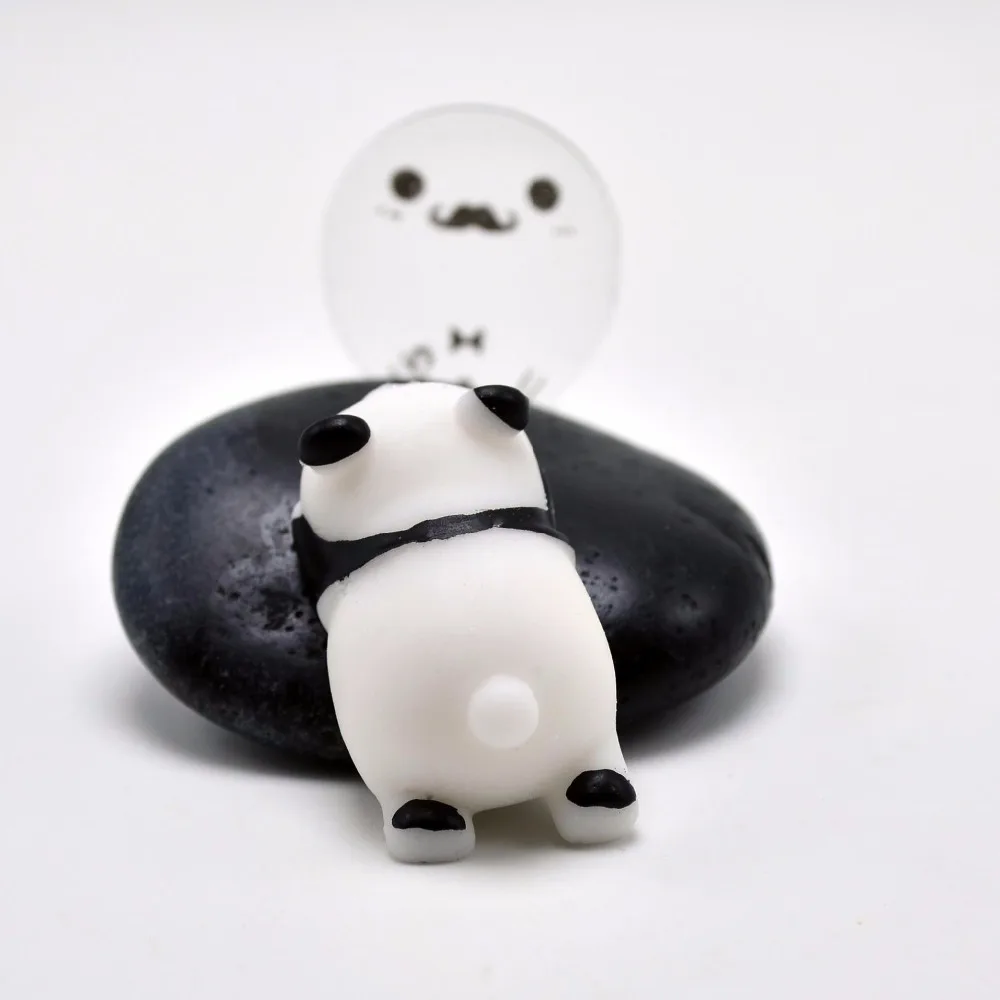 Мини мягкими игрушками ремешок squishy замедлить рост squeeze шнурки kawaii panda для ключей