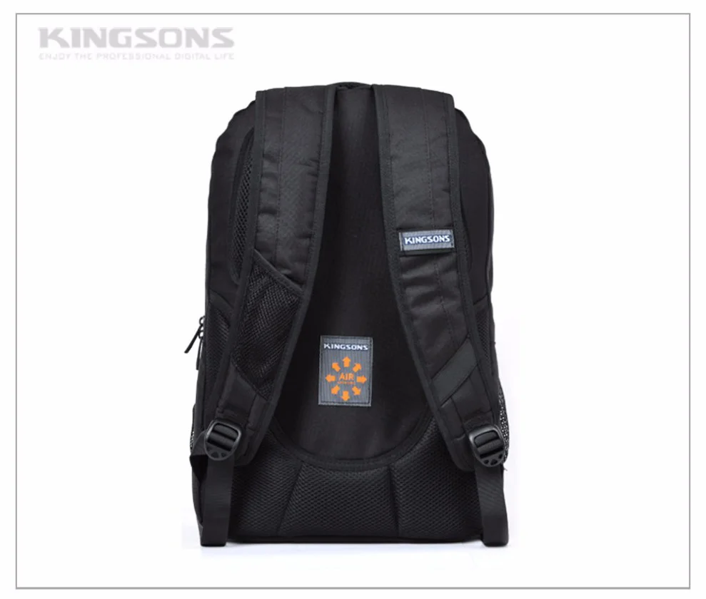 Kingsons фирменный рюкзак для ноутбука черный для мужчин Bagpack женщин классические сумка Mochila мальчика рюкзак школьные ранцы для подростков