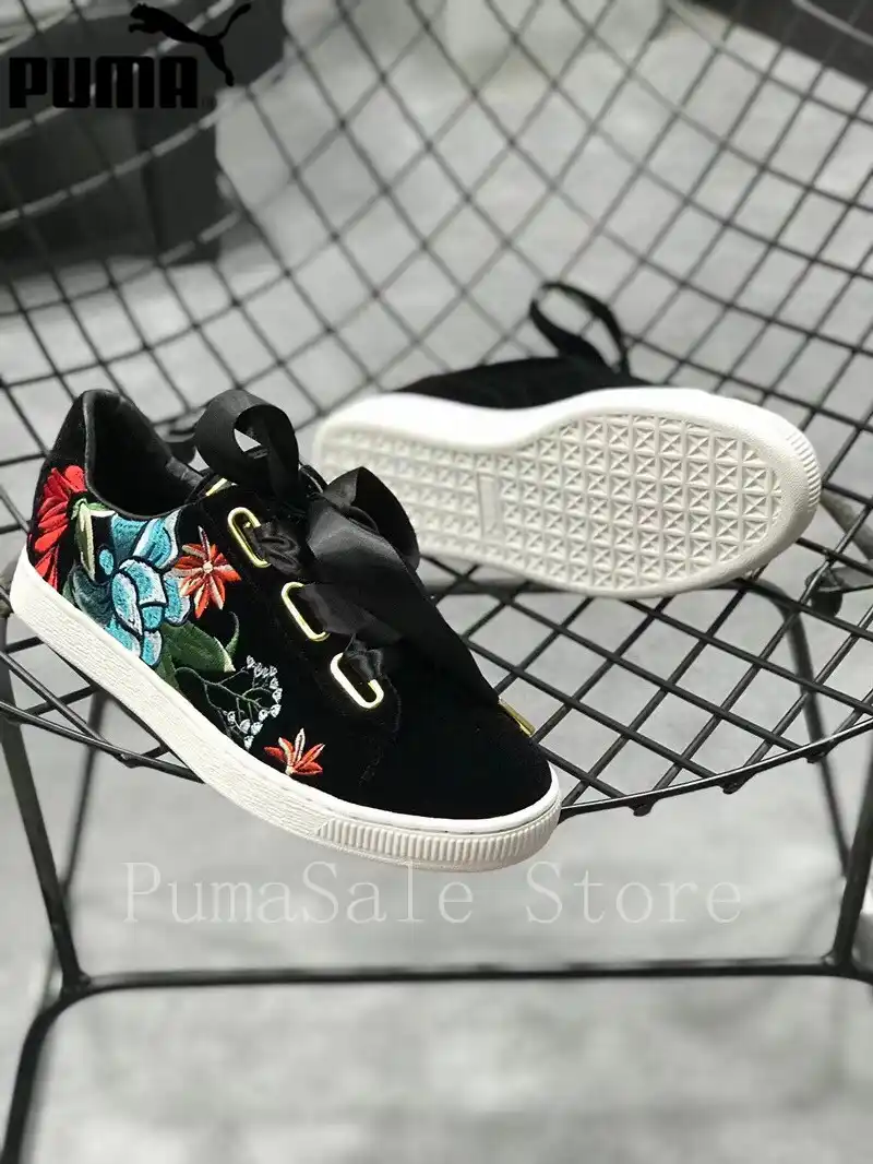 puma basket carreaux