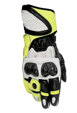 

Racing GP Plus R Mens Leather Gloves Road Sport Track Bike Star Motorcycle Gloves