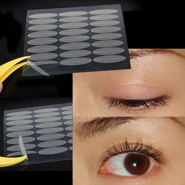 Eyelid Tools 100 Pairs Invisable Double Eyelid Sticker Sided Paste