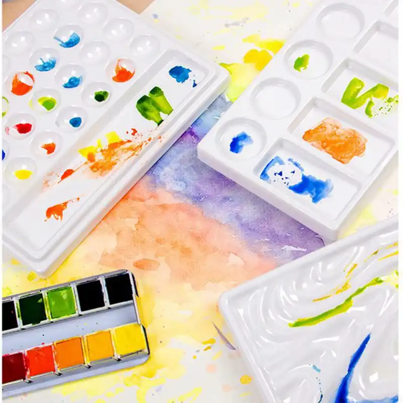 palette watercolor paints