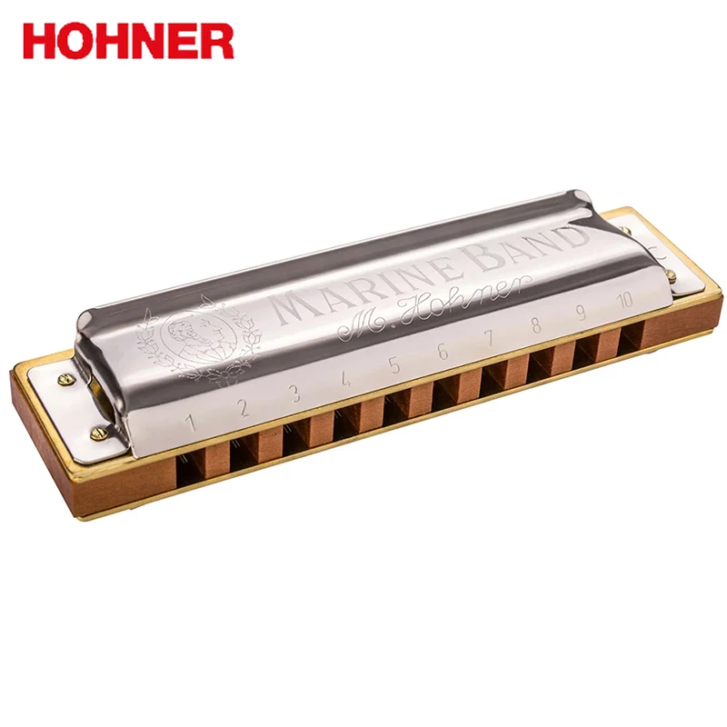 Hohner морская лента 1896 Классическая губная гармоника 10 отверстий 20 Тон диатонический рот орган блюз Арфа Ключ C Музыкальные инструменты