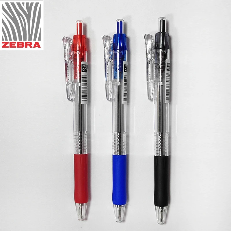 

2pcs ZEBRA BN5 Press Big Power Ball Pen Durable Ballpoint Pen Oil Blue Black Red 0.7mm Pens for Writing
