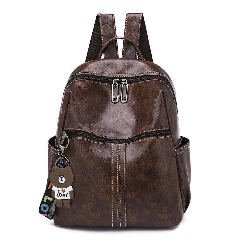 

SGARR Women PU Leather Backpack High Quality Ladies Travel School Backpacks For Teenager Girls Fashion Vintage Shoulder Bag 2019