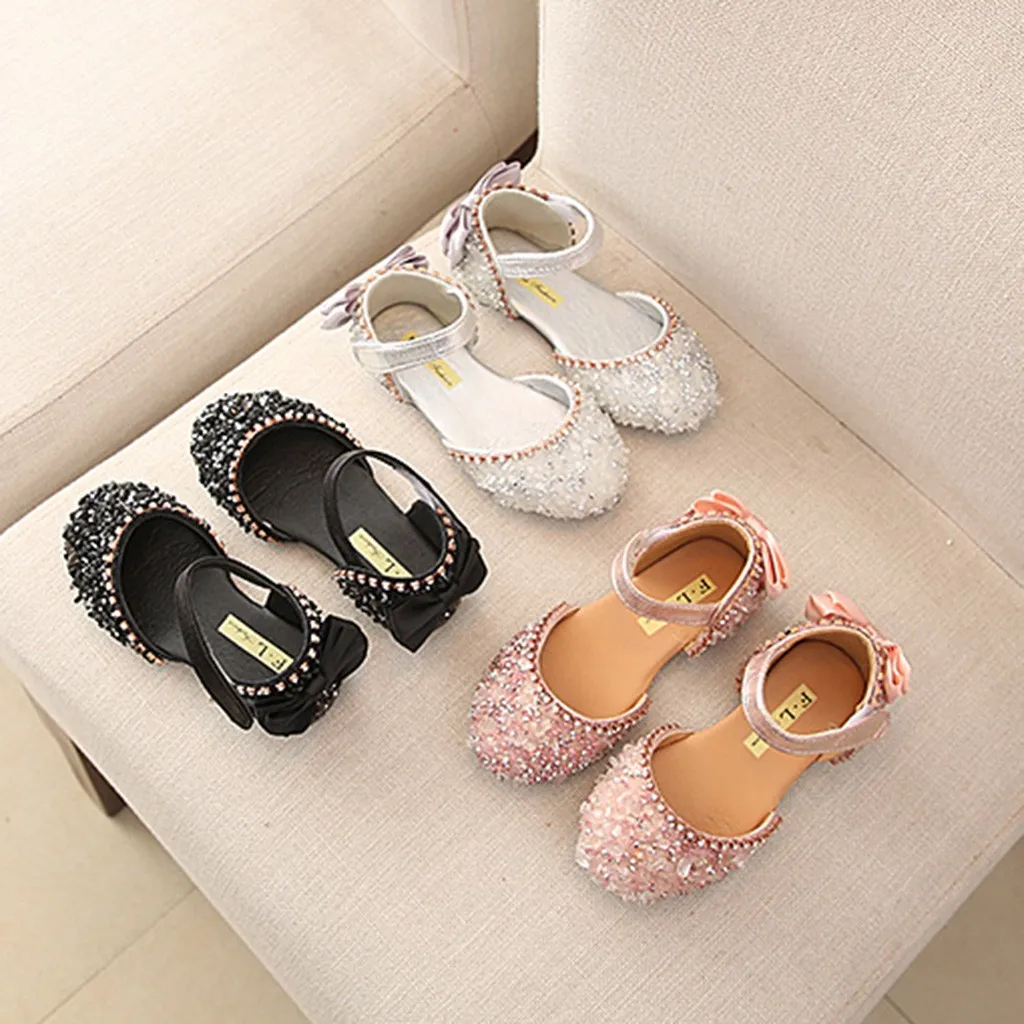 Сандалии для девочек; летние детские сандалии принцессы с бантом и кристаллами для маленьких девочек; Свадебная обувь;# TX4