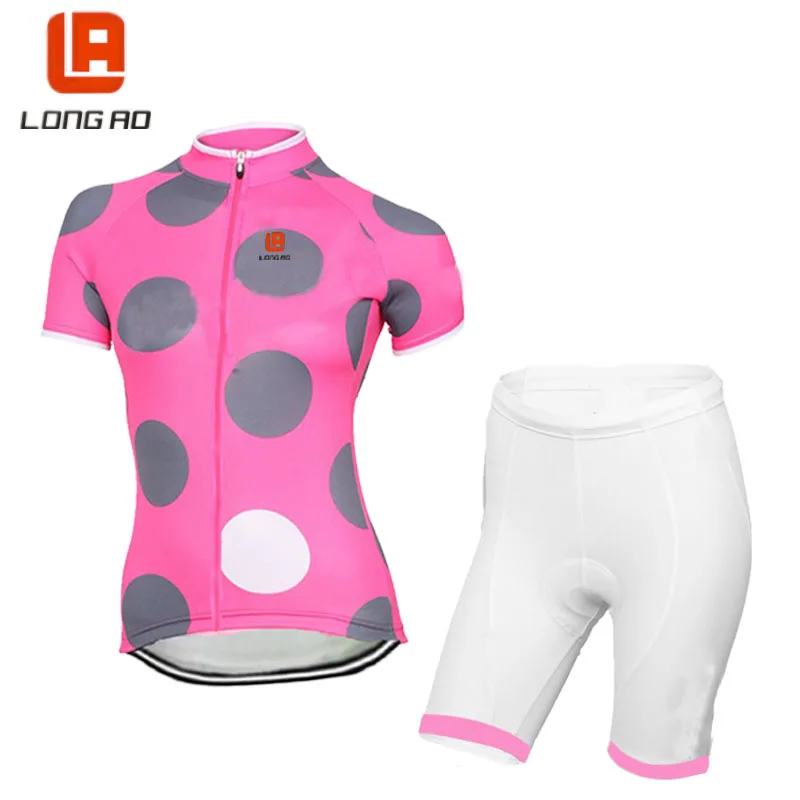 

LONG AO Womens Italy Cycling Jersey Set Ropa De Camisa Ciclismo classic Short Sleeve Bike Clothing Sport Jerseys Cycling Set