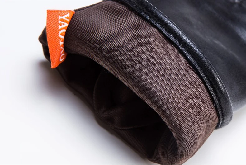 YY8785 осень/зима мужские настоящие кожаные перчатки для вождения/велоспорта/мото черные тонкие мужские короткие бизнес простые наручные пряжки Dec. Luvas