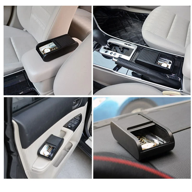 17x7,2x4,5 см, пластиковая коробка для хранения, украшение салона автомобиля, органайзер, контейнер, черные аксессуары