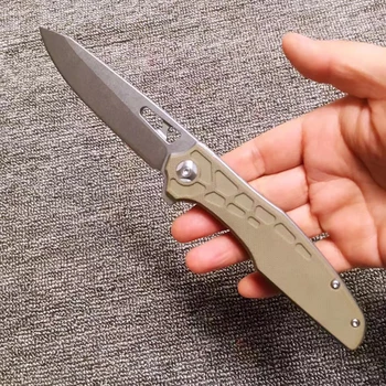 

WT007 Folding knife ball bearing washe Foldable Blade D2 steel Tactical Pocket Knives Camping survival outdoor EDC Tool