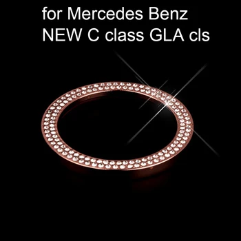 

for M-ercedes-Benz interior refit NEW C class GLA Car-styling Start Stop Button Ignition Key Ring 3 colors to choose