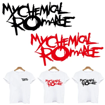 

Hot My Chemical Romance stickers iron on patches stripes on clothes heat-sensitive patch application of one stripe applique tops
