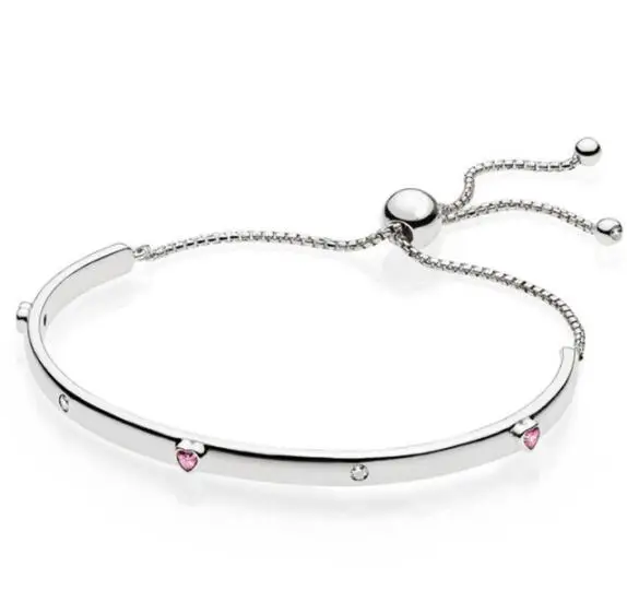 

925 Sterling Silver Explosion Of Love Ball Clasp Adjust Pan Bracelet Bangle Fit Women Bead Charm Diy Europe Jewelry