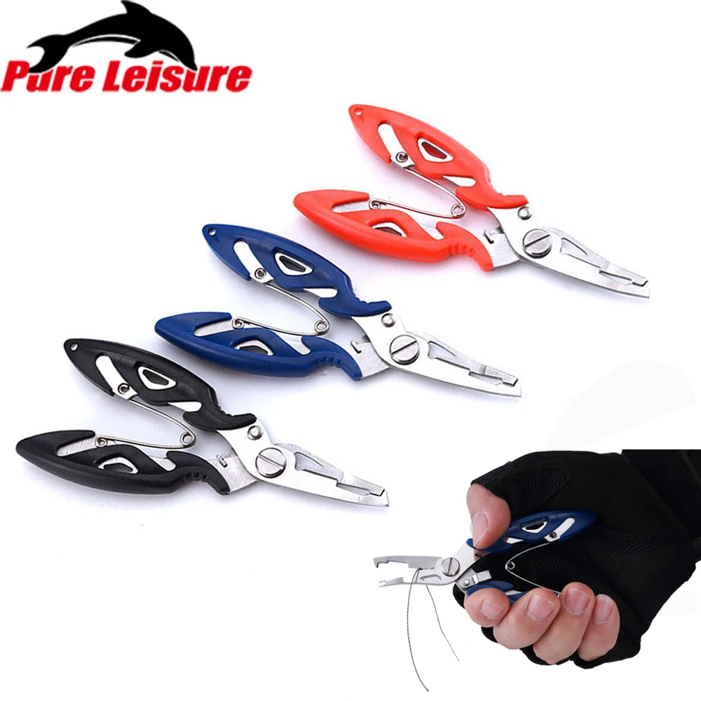 

PureLeisure 2018 New Fishing Pliers Split Ring Pliers Scissors Sharp Fishing Wire Line Cutter Hook Remover Fishing Tool Parts