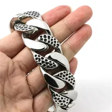 Newest Design 316L Stainless Steel Cool Punk Gothic Snake Skin Silver New Bracelet