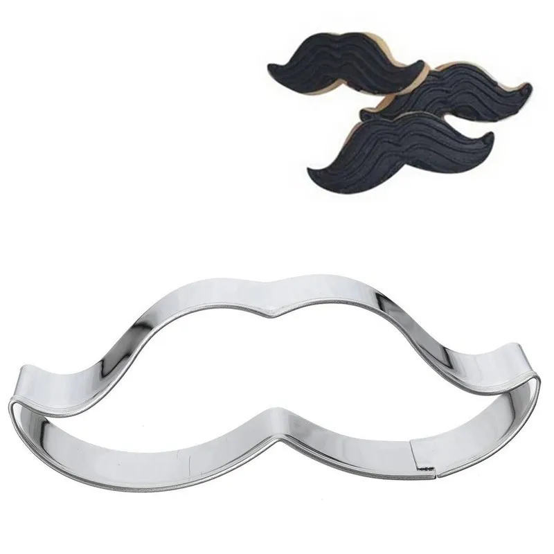 

1 PCS 3D Hot Nice Good Stainless Steel Mustache Cookie Chocolate Biscuit Pastry Cutter Baking Decorating Mould Tools A676