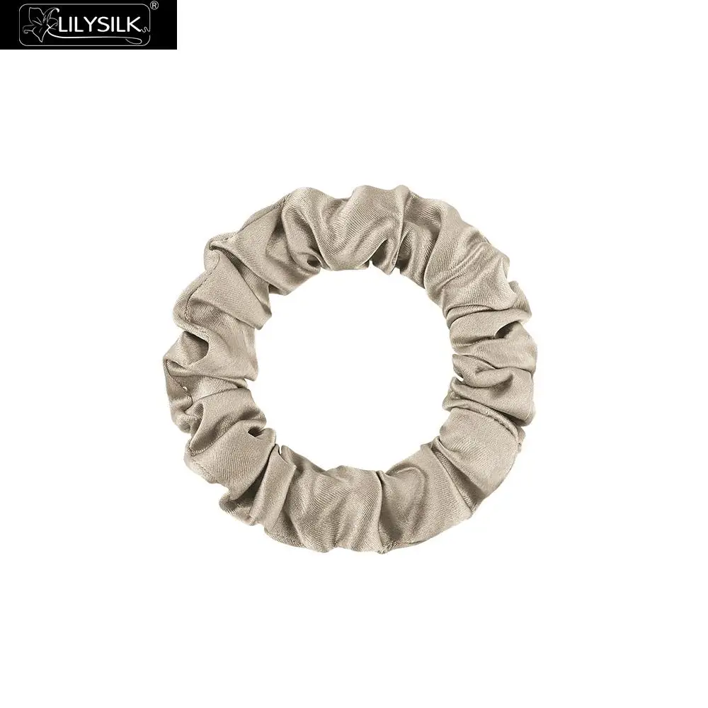 

LilySilk Hairband Scrunchy Small Size Charmeuse Women 100 Pure Silk Head Rope Rubber Girl Accessories Soft Luxurious