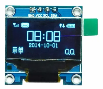 

0.96 inch 4PIN Blue OLED Module SSD1306 Drive IC 128*64 IIC Interface