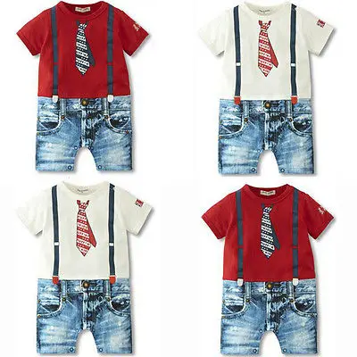 

Baby Boys Clothing Kids Newborn Infant Baby Fashion Short Sleeve O-Neck Cute Romper Outfit Clothing Baby Clothing