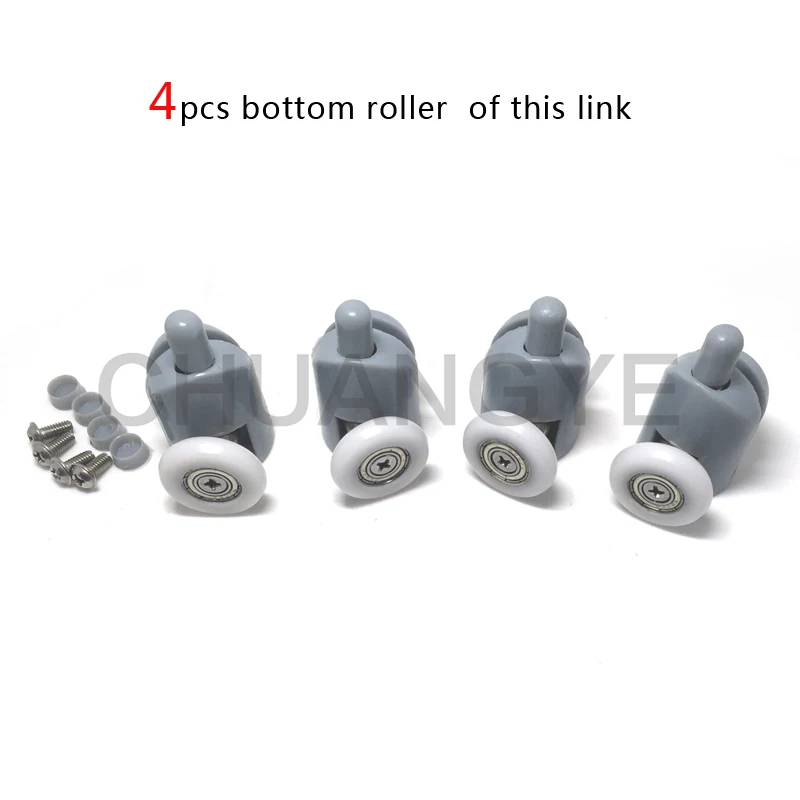 

Set of 4 Bottom Shower Door Rollers Wheels Pulleys CY-901B d-19mm