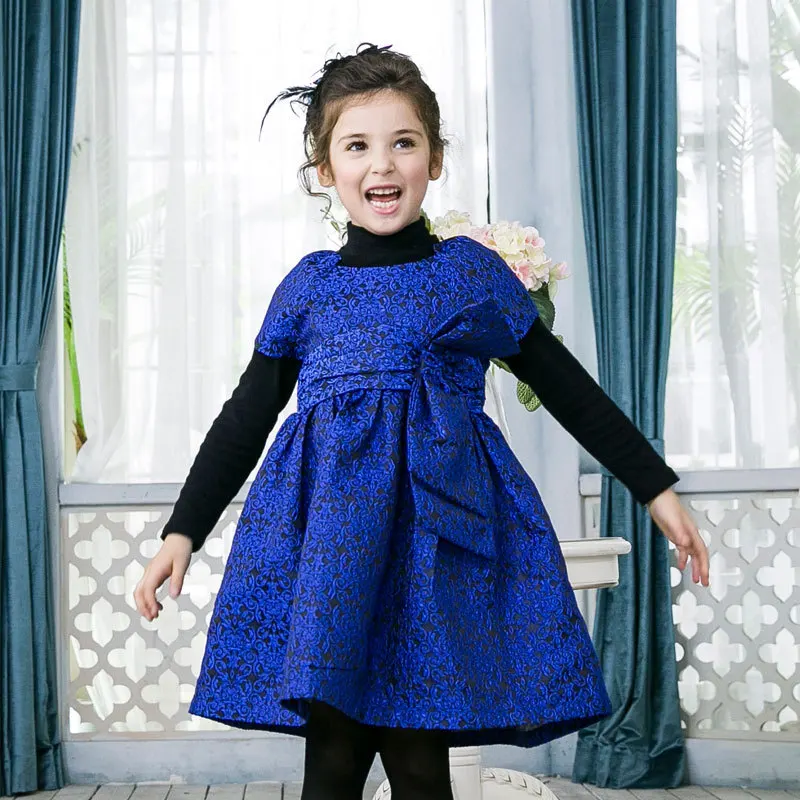 Baby Girls Autumn Winter Dress 2016 New 2 8 Yeas Girls Party Dress