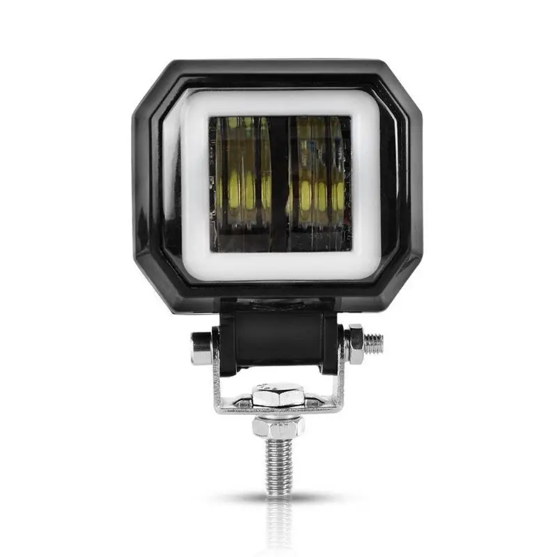20W Waterproof LED Angel Eyes Light Bar Spot Light Motorcycle Offroad Car Boat Led Work Light