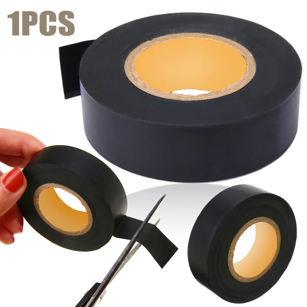 1 Roll Black PVC Electrical Tapes Flame Retardent Insulation Adhesive