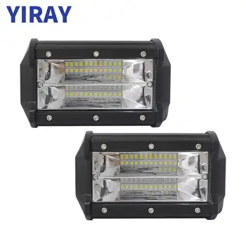 

YIRAY 5 Inch 72W Combo LED Work Light for motorcycles Driving Offroad Boat Car Tractor Truck 4x4 SUV Jeep ATV 12V 24V 5" LED Bar