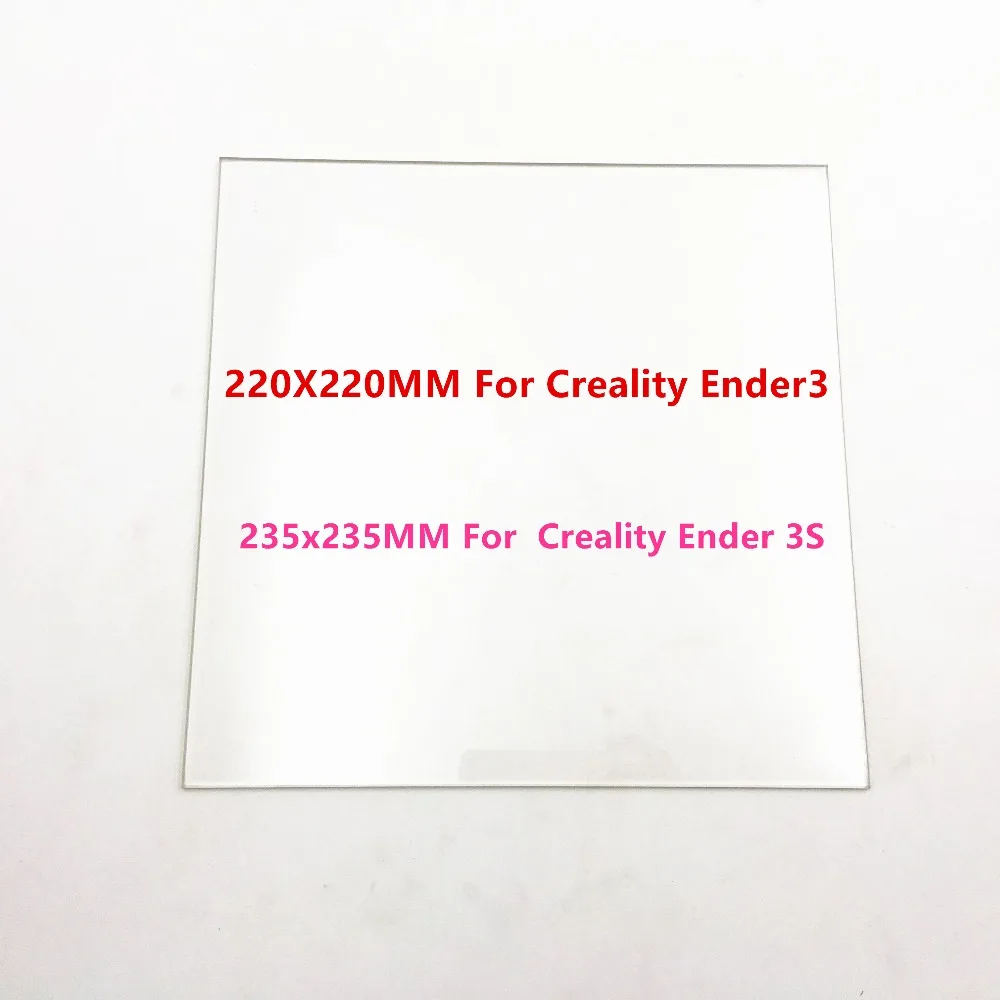 

Стеклянная панель Funssor из боросиликатного стекла для 3D-принтера Creality 220/3S, 235/Ender-3 мм