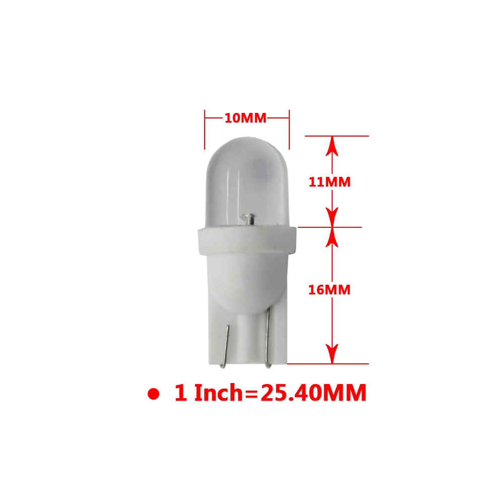 Бесплатная доставка 100 шт./лот AC DC 6 3 V #555 W5W #1893 #1847 T10 194 прозрачные светодиодные