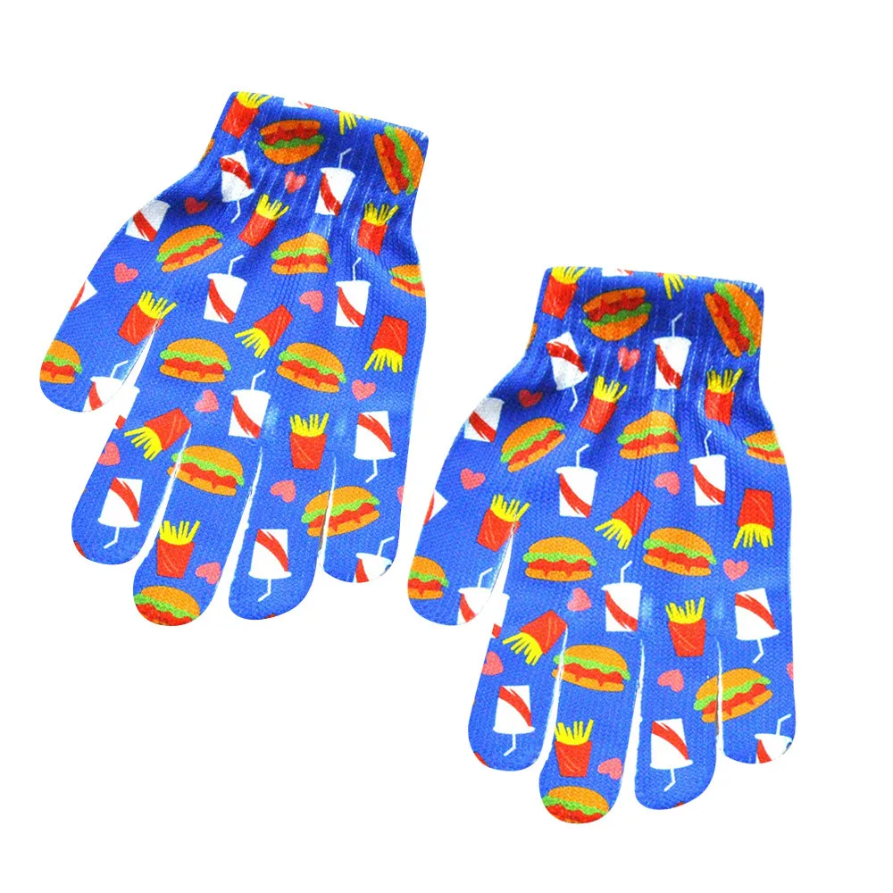 Перчатки guantes Детские ганты Милые 3D eldiven с животным принтом вязаные Kitty Pet детские милые перчатки Модные теплые зимние перчатки L50 - Цвет: E