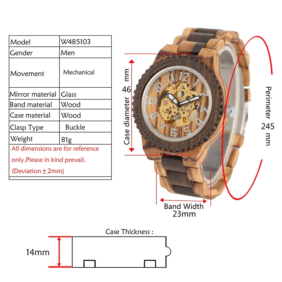 Механические часы для мужчин деревянные часы Автоматические часы лучший бренд класса люкс Королевский полностью деревянный ремешок наручные часы relogio masculino