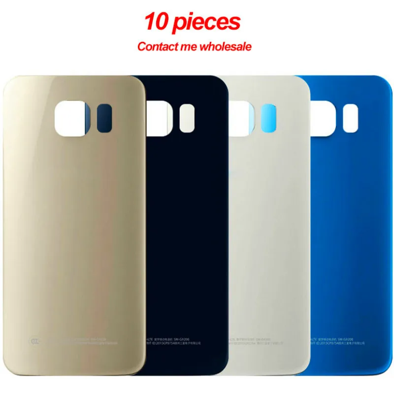 10 шт. для Samsung Galaxy G920 G925 G928 задняя крышка батарейного отсека с наклейкой S6 Edge Plus
