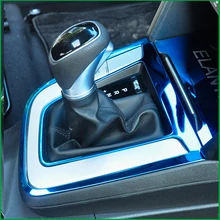 Для hyundai Elantra AD LHD, ручка переключения передач для салона автомобиля, панель прикуривателя, рамка, накладка, наклейка, автомобильная накладка