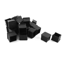 Botique мебель стул квадратная ножка протектор резиновая ножка 30 мм x 30 мм 24 шт черный