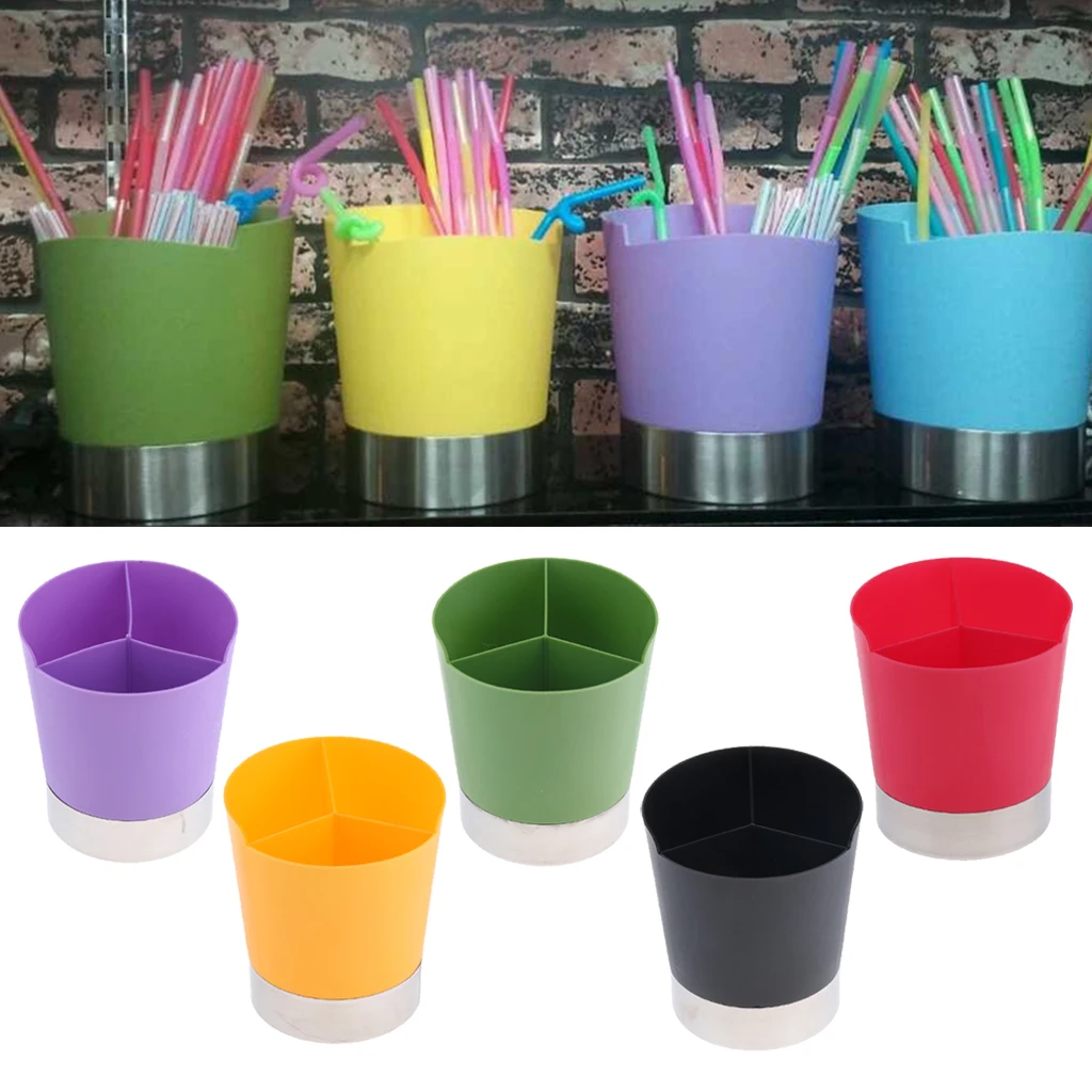 Bar Pub Tidy Caddy Straw Cocktail Stirrer Storage Condiment Holder | Дом и сад