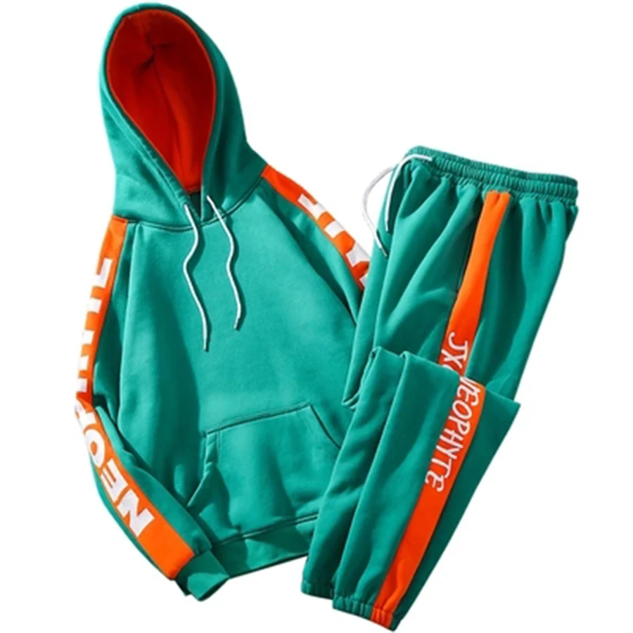 

Hoody 2018 New Casual Men Hoodies Set Sportswear Tracksuit Mens Sports Suits Sweatsuit Jogging Homme Hoodie Clothes Men 50na89
