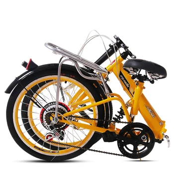 

Folding Bike 20 Inch Portable with Variable Speed Shock Absorber Bicycle Adult Male and Female Students